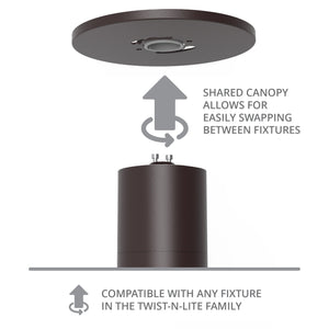 Twist-N-Lite LED 9" Flush Mount