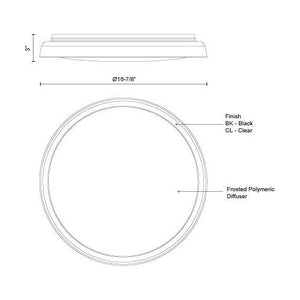 Hampton 17" Flush Mount