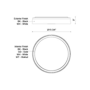 Essex 16" Flush Mount