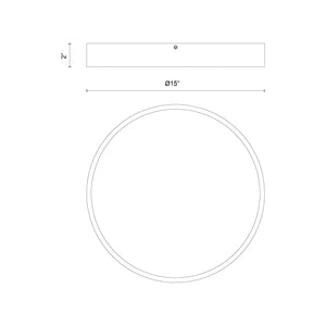 Adelaide 15" Flush Mount