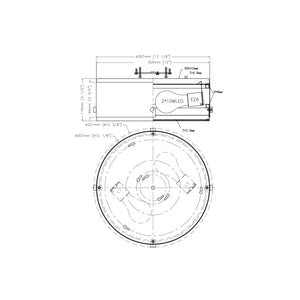 Percussion 2-Light Flush Mount