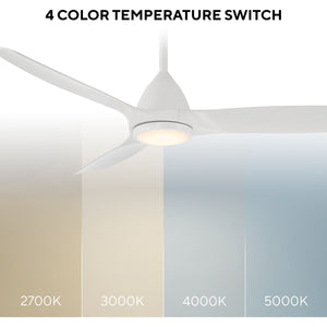 Skylark Indoor/Outdoor 3-Blade 54" LED Smart Ceiling Fan