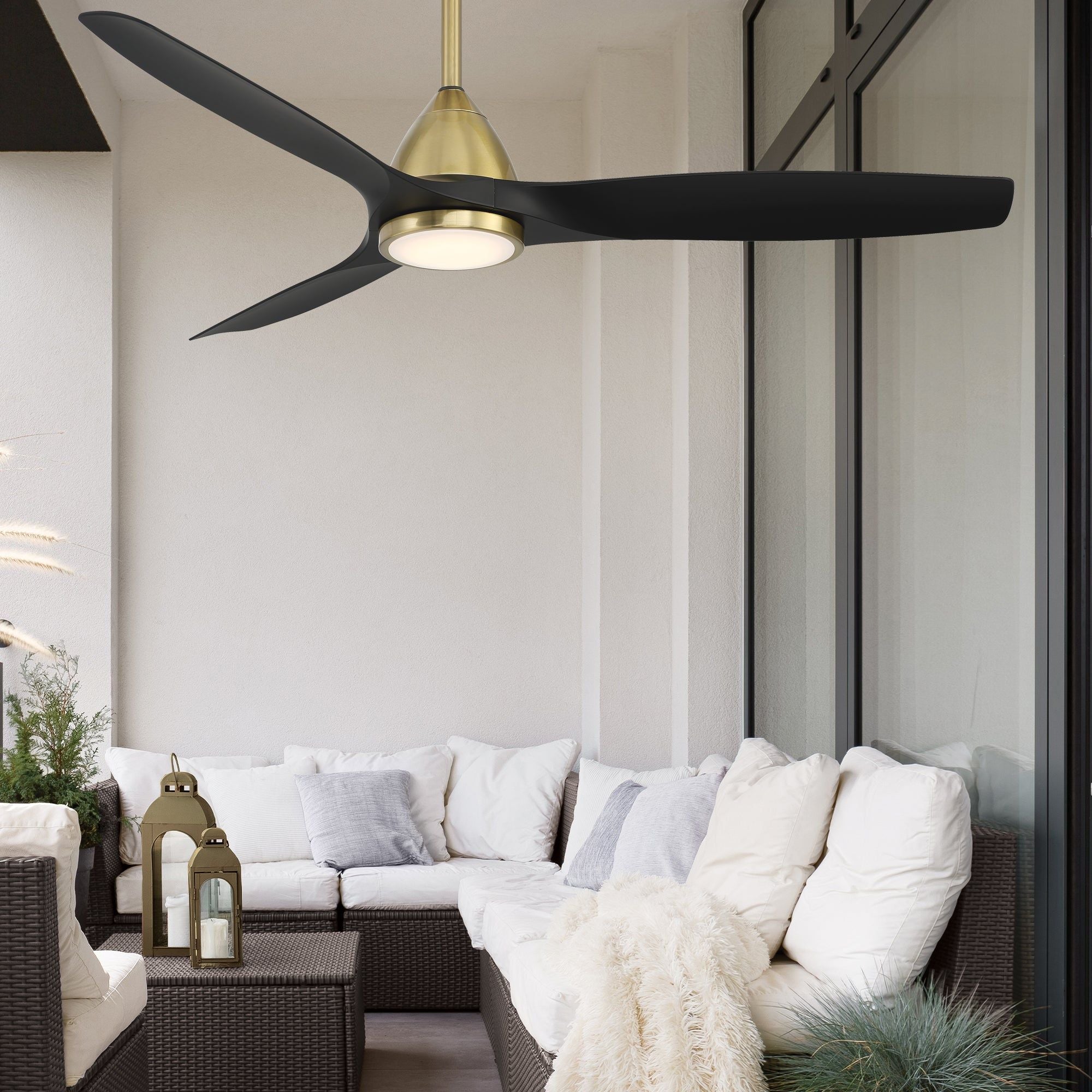 Skylark Indoor/Outdoor 3-Blade 54" LED Smart Ceiling Fan