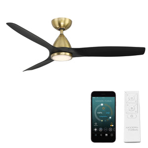 Skylark Indoor/Outdoor 3-Blade 54" LED Smart Ceiling Fan