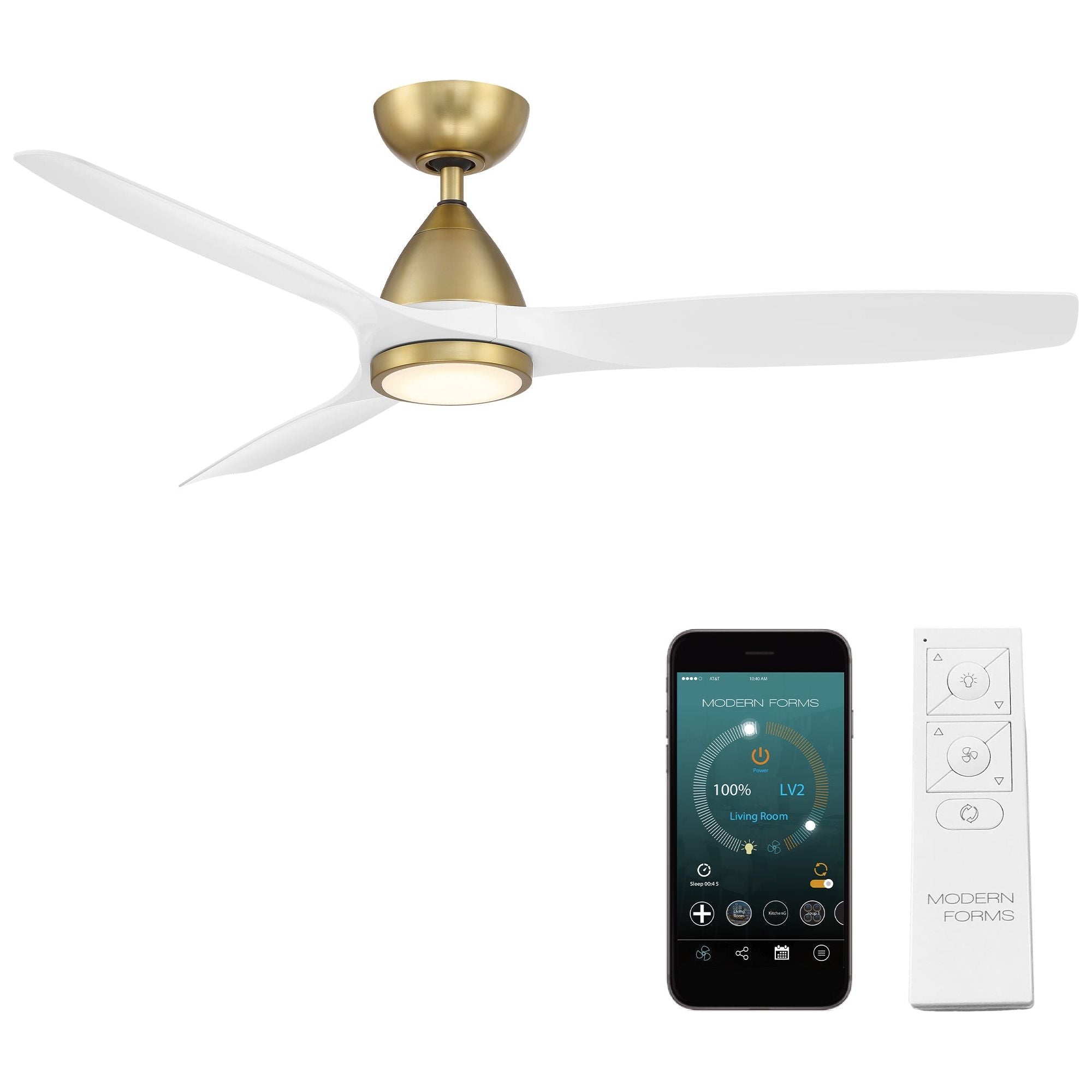 Skylark Indoor/Outdoor 3-Blade 54" LED Smart Ceiling Fan