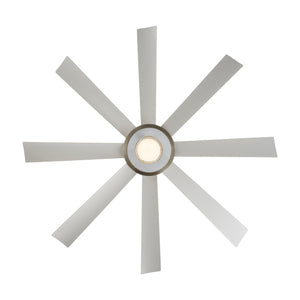 Aura Indoor/Outdoor 8-Blade 60" LED Smart Ceiling Fan