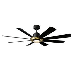 Aura Indoor/Outdoor 8-Blade 60" LED Smart Ceiling Fan