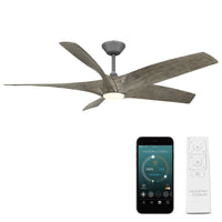 Zephyr Indoor/Outdoor 5-Blade 62" LED Smart Ceiling Fan