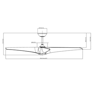 Zephyr Indoor/Outdoor 5-Blade 62" LED Smart Ceiling Fan