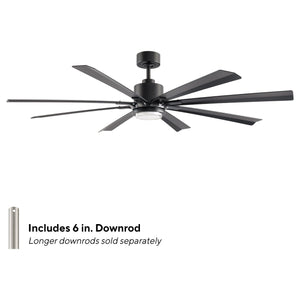 Size Matters Indoor/Outdoor 8-Blade 65" LED Smart Ceiling Fan