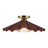 Furrow 16" Semi-Flush Mount