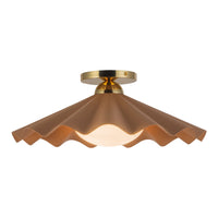 Furrow 16" Semi-Flush Mount