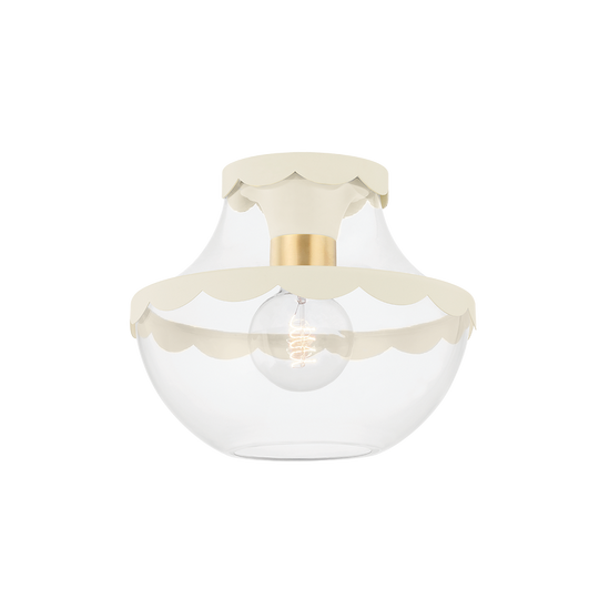 Alaina 1-Light Semi Flush