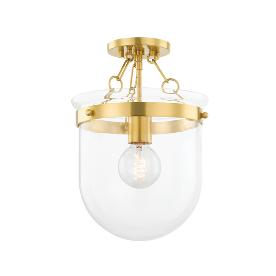 Dunbar 1-Light Semi Flush