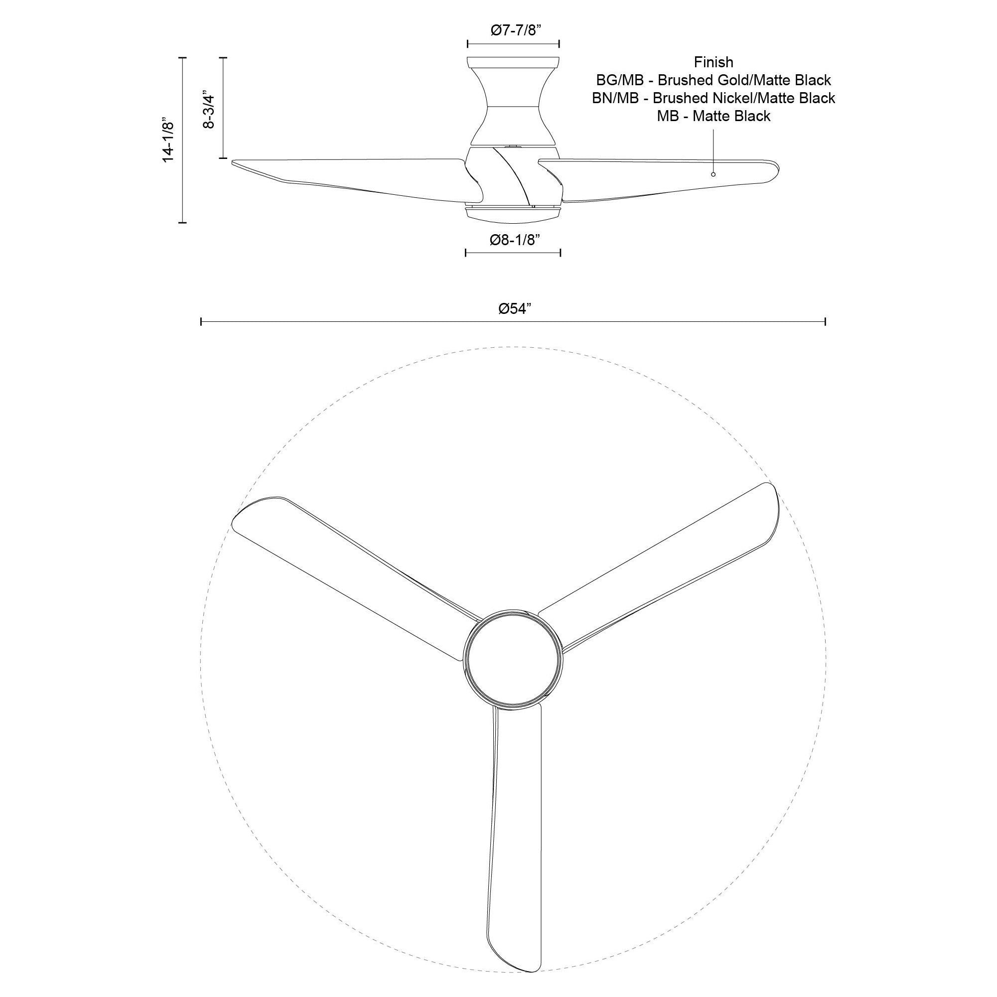 Thalia 54" Hugger Fan