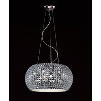 Chrome And Crystal Pendant