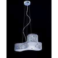 Chrome And Crystal Pendant