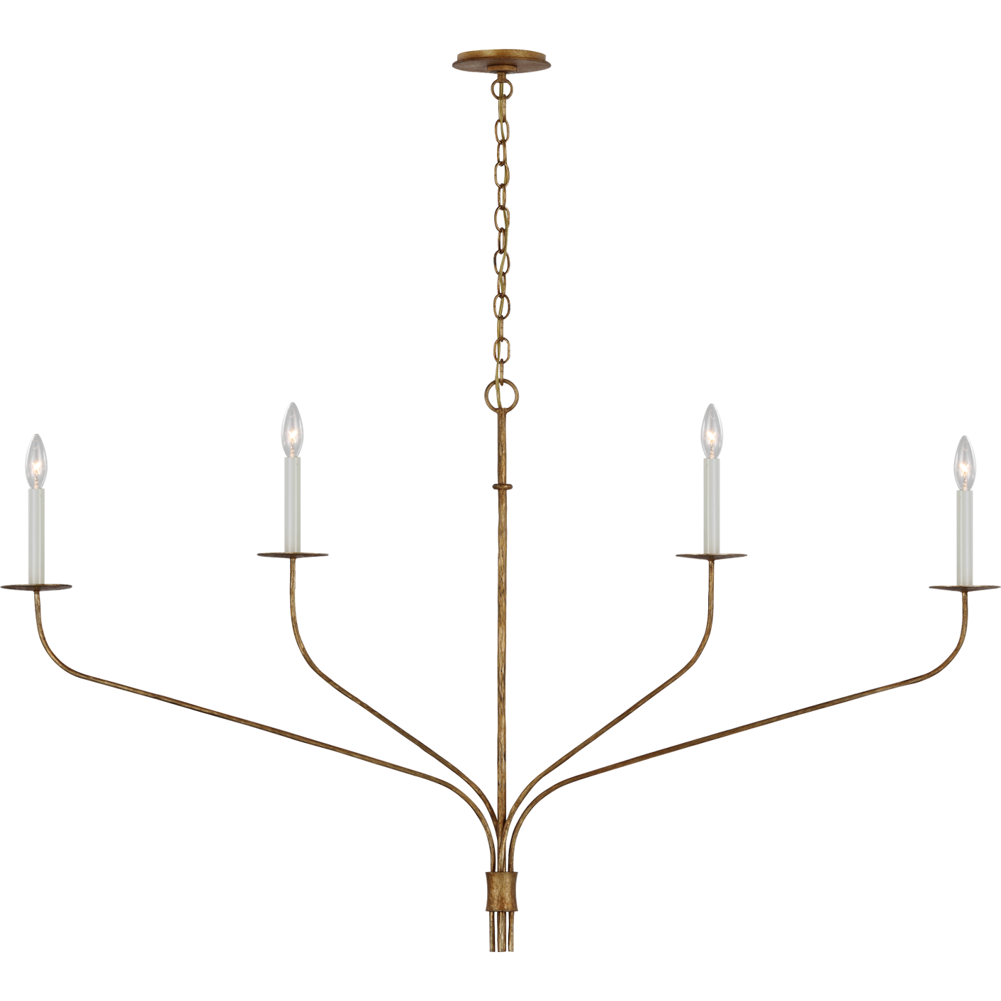 Belfair Grande Four Light Linear Chandelier