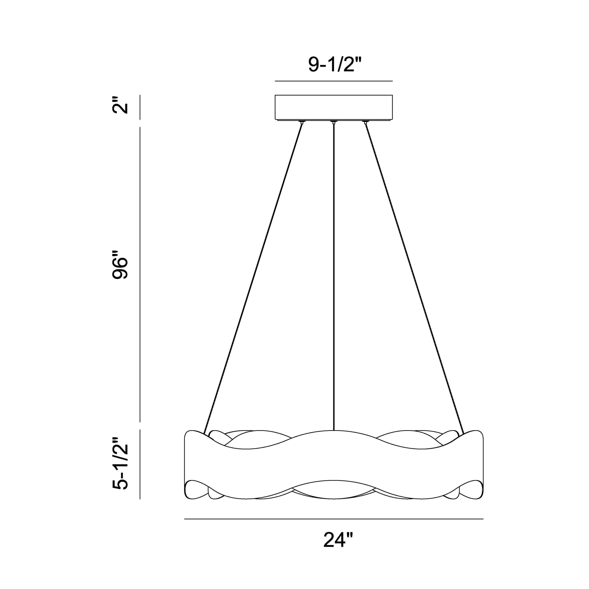 Vaughan 1-Light Chandelier