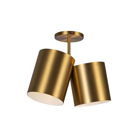 Keiko 2-Light 14" Semi Flush Mount