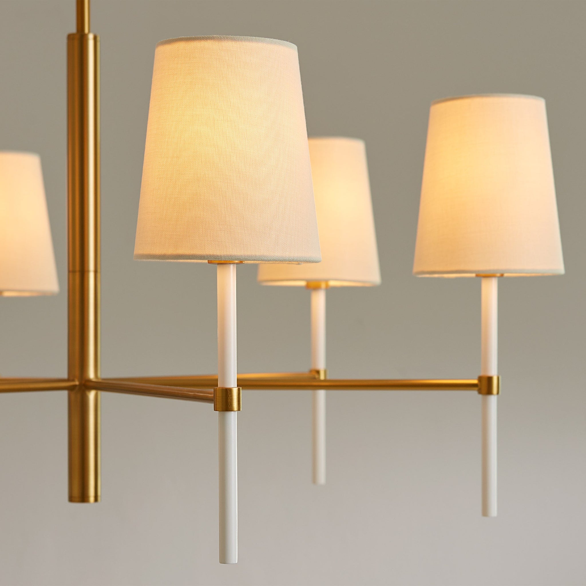 Visual Comfort Studio Monroe Floor Lamp in Burnished Brass And