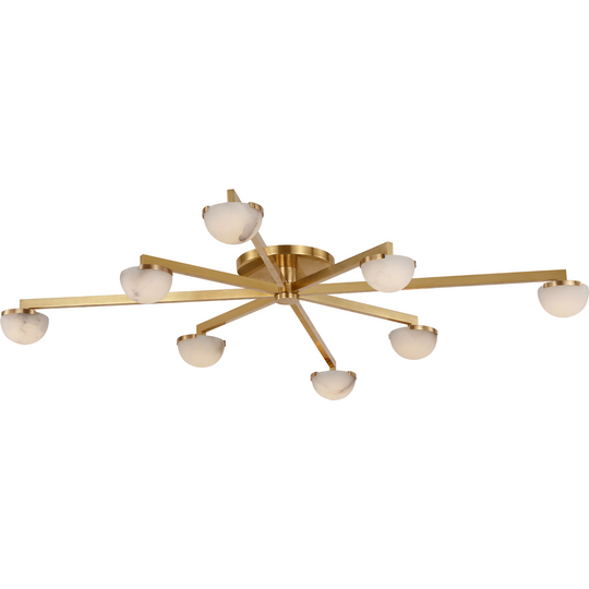 Pedra Extra Large Staggered Arm Flush Mount