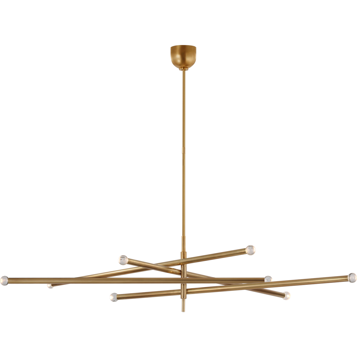 Rousseau Oversized Eight Light Articulating Orb Chandelier