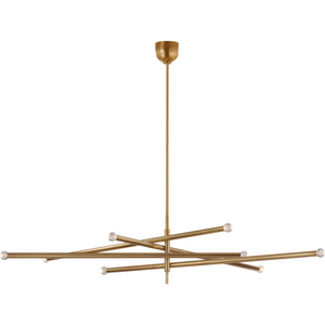 Rousseau Oversized Eight Light Articulating Orb Chandelier