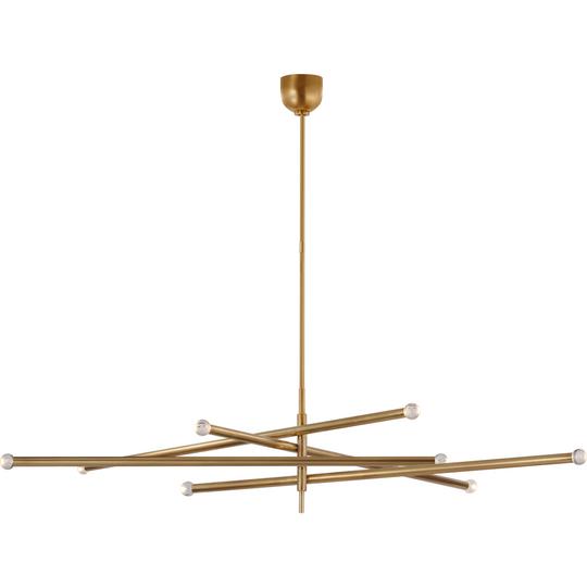 Rousseau Oversized Eight Light Articulating Orb Chandelier
