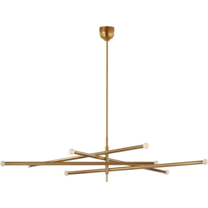Rousseau Oversized Eight Light Articulating Orb Chandelier