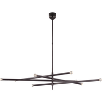 Rousseau Oversized Eight Light Articulating Orb Chandelier