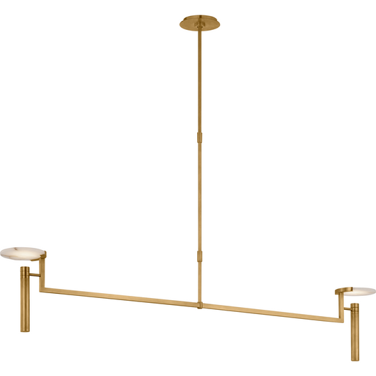 Melange Extra Large Floating Disc Linear Chandelier