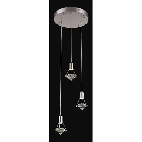Rock Crystal 3-Light Pendant