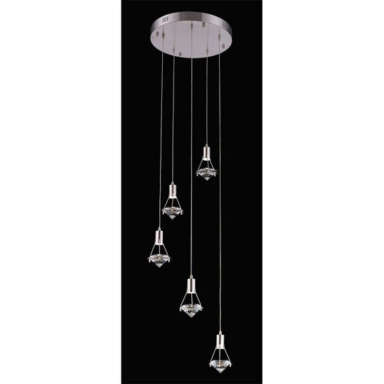 Rock Crystal 5-Light Pendant