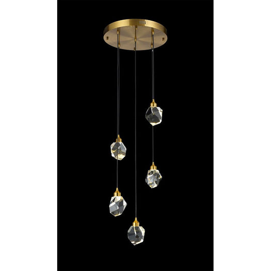 Rock Crystal 5-Light Multi Pendant