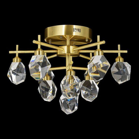 Rock Crystal Flush Mount