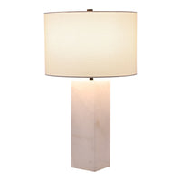 Essentials 26"H Alabaster Table Lamp