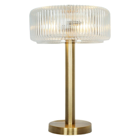 Venetian 22.5"H Metal & Glass Table Lamp