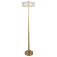 Venetian 60"H Metal & Glass Floor Lamp
