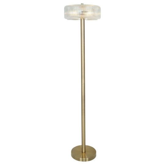 Venetian 60"H Metal & Glass Floor Lamp