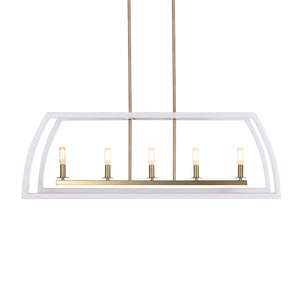 Segments 5-Light Linear Pendant