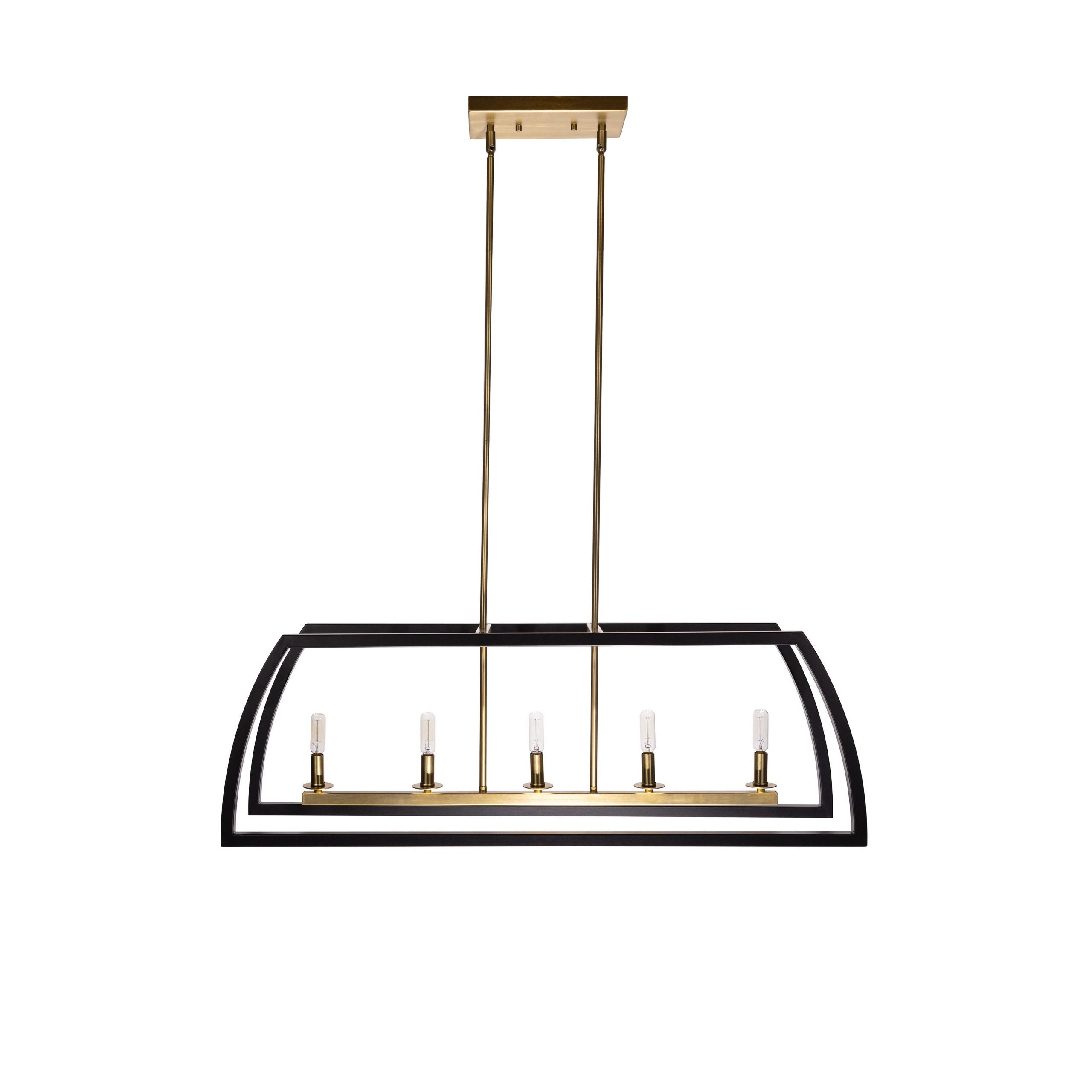 Segments 5-Light Linear Pendant