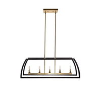 Segments 5-Light Linear Pendant