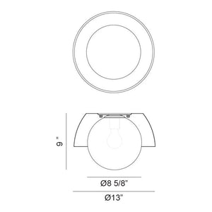 Watson 13" 1-Light Flush Mount