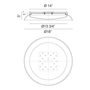 Finley 18" 1-Light Flush Mount