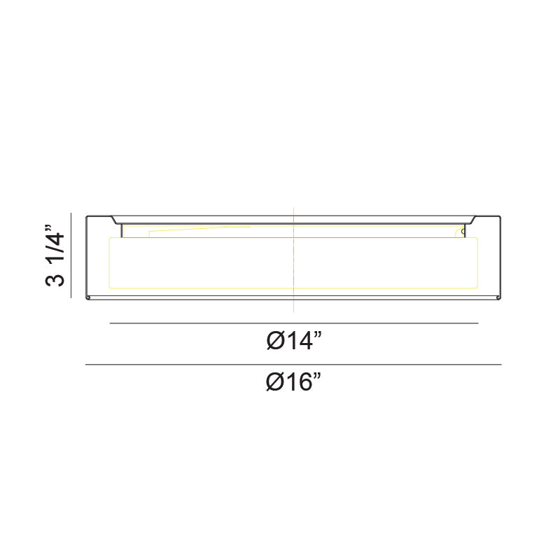 Ezra 16" Ceiling Mount