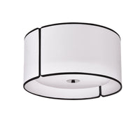Notched Drum 3-Light Flush Mount
