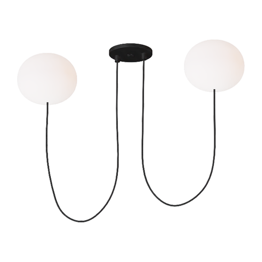 Helium Small 2-Light Chandelier