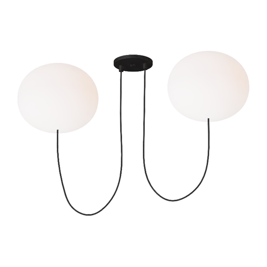 Helium Large 2-Light Chandelier
