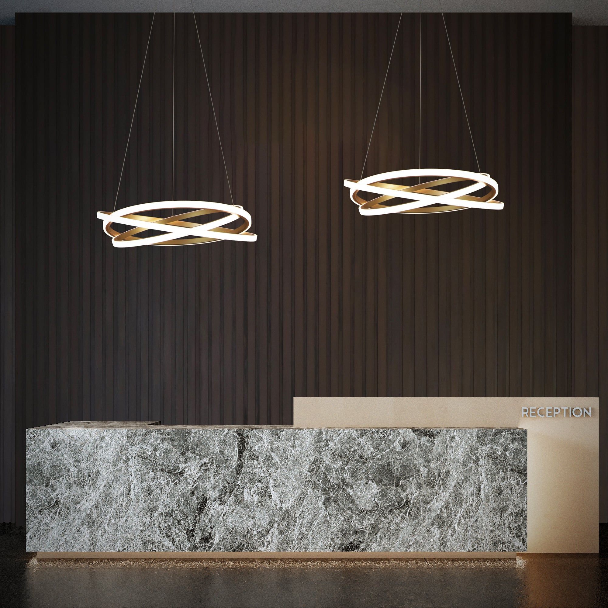 Veloce 26" LED Chandelier